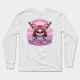 Samurai skull Long Sleeve T-Shirt